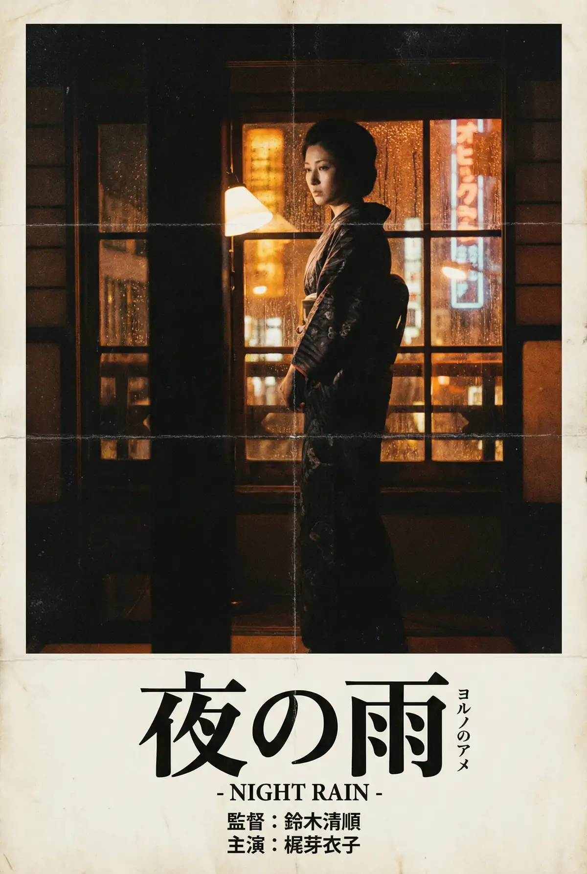 日本伦理电影海报 - 夜之雨，寸止 馆藏经典